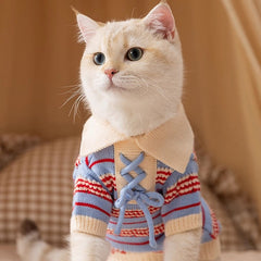 Multi-Stripe Dog Sweater