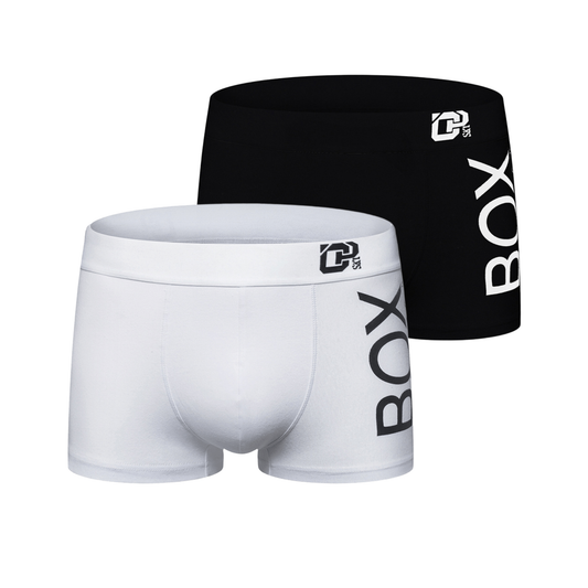 Men's High Waist Cotton Seamless Trunks