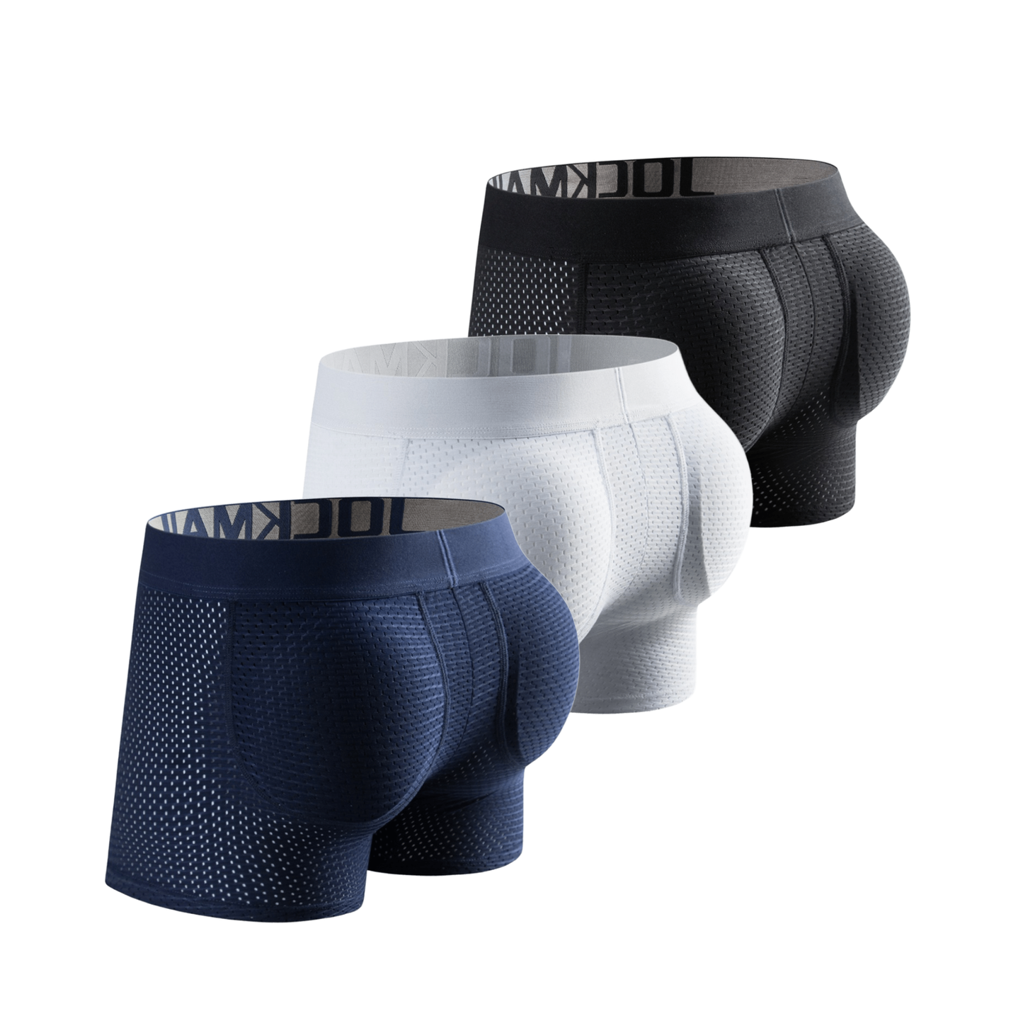 Men's Mesh Padded Hip-Lifting Trunks