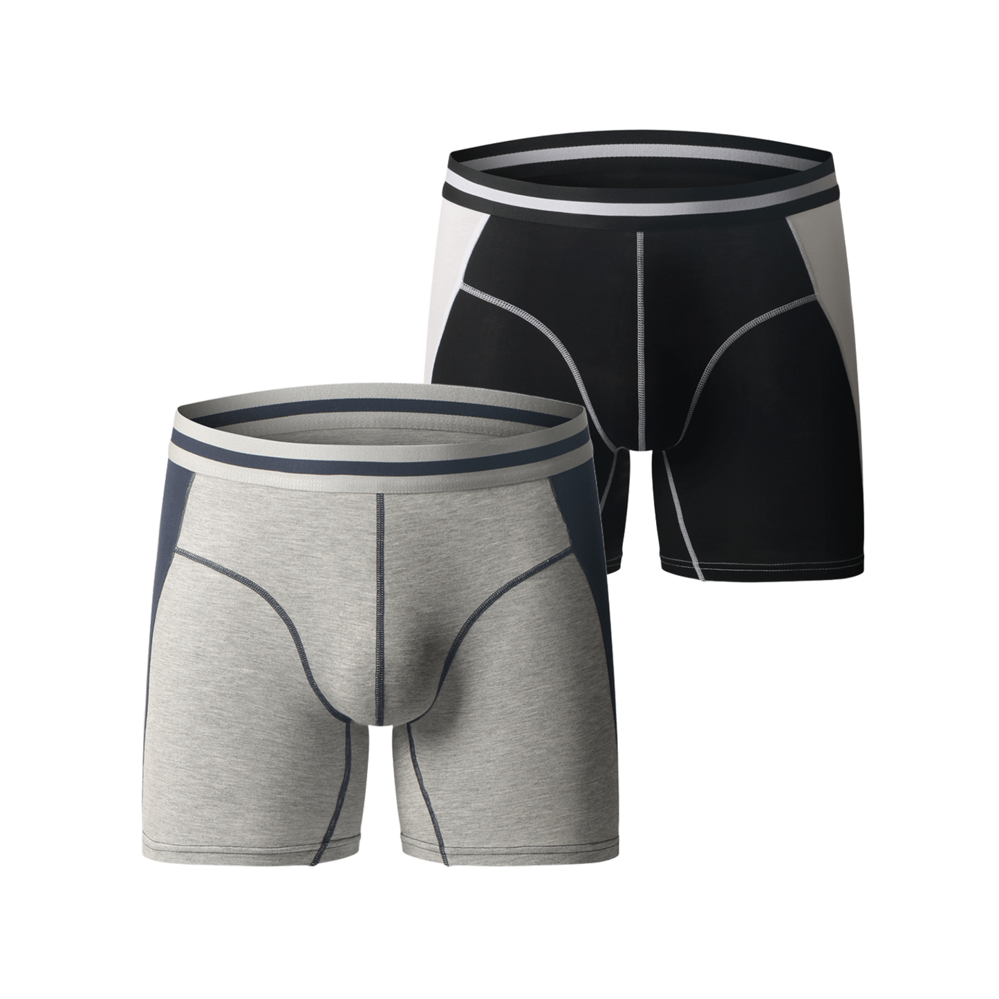 Men's Quick Dry Color Block Modal Boxer Briefs