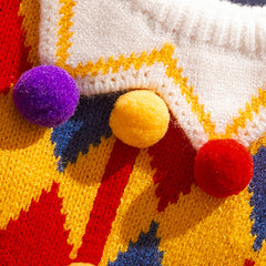 Argyle Knit Dog Sweater