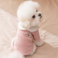 Scalloped Collar Dog Shirt