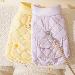 Diamond Quilted Padded Dog Vest