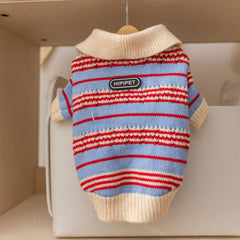 Classic Striped Knit Dog Sweater