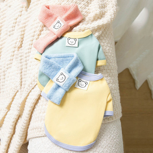 Dog Shirt with Scarf