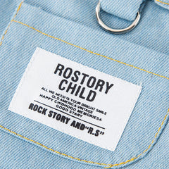 Denim Overall Dog Vest