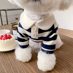 Striped Polo Dog Shirt