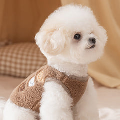 Cozy Bears Fleece Dog Vest