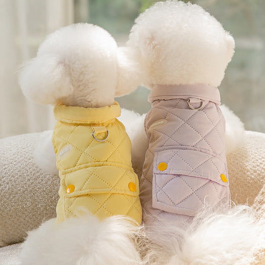 Diamond Quilted Padded Dog Vest