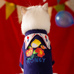 Argyle Knit Dog Sweater