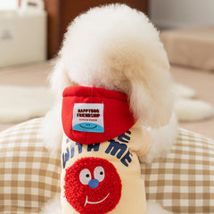 Smiley Face Cotton Dog Hoodie