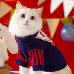 Argyle Knit Dog Sweater