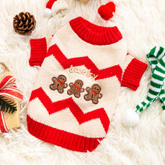 Christmas Knitted Dog Sweater