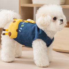 Giraffe Denim Dog Vest