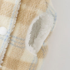 Hooded Plaid Dog Hoodie