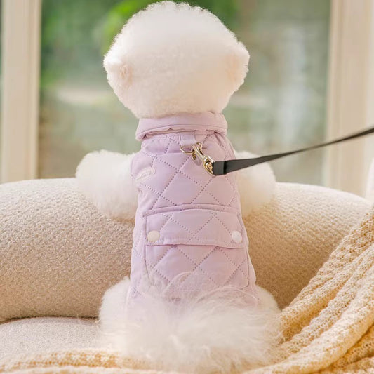 Diamond Quilted Padded Dog Vest