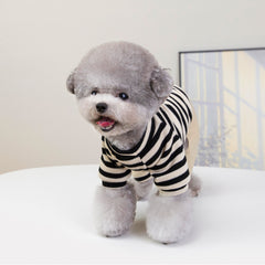 Letter R Striped Dog Jumpsuit