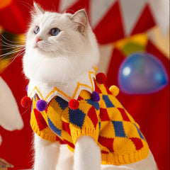 Argyle Knit Dog Sweater