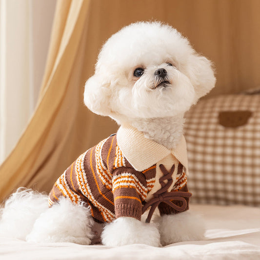 Classic Striped Knit Dog Sweater