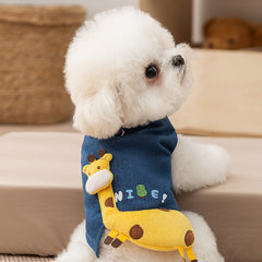Giraffe Denim Dog Vest