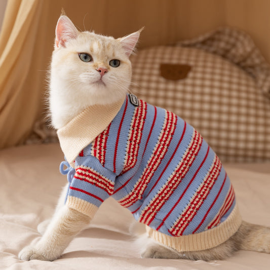 Multi-Stripe Dog Sweater