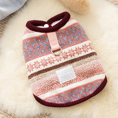 Nordic Pattern Knit Pet Sweater