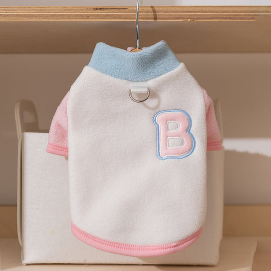 Letter B Fleece Dog Vest