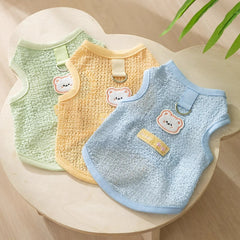 Breathable Dog Vest with Bear Patch