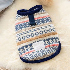 Nordic Pattern Knit Pet Sweater