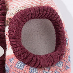 Nordic Pattern Knit Pet Sweater