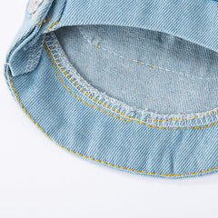 Denim Overall Dog Vest