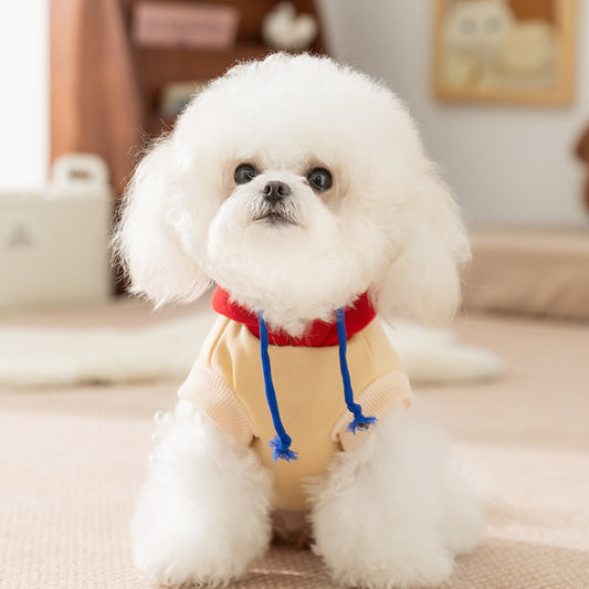 Smiley Face Cotton Dog Hoodie