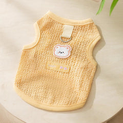 Breathable Dog Vest with Bear Patch