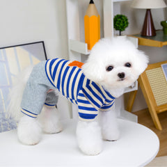 Letter R Striped Dog Jumpsuit