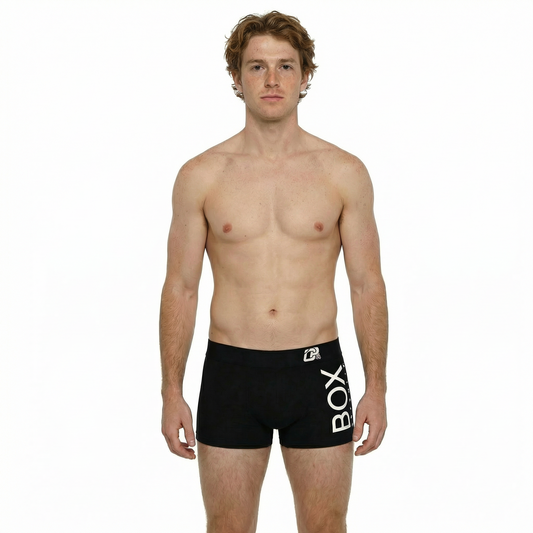 Men's High Waist Cotton Seamless Trunks