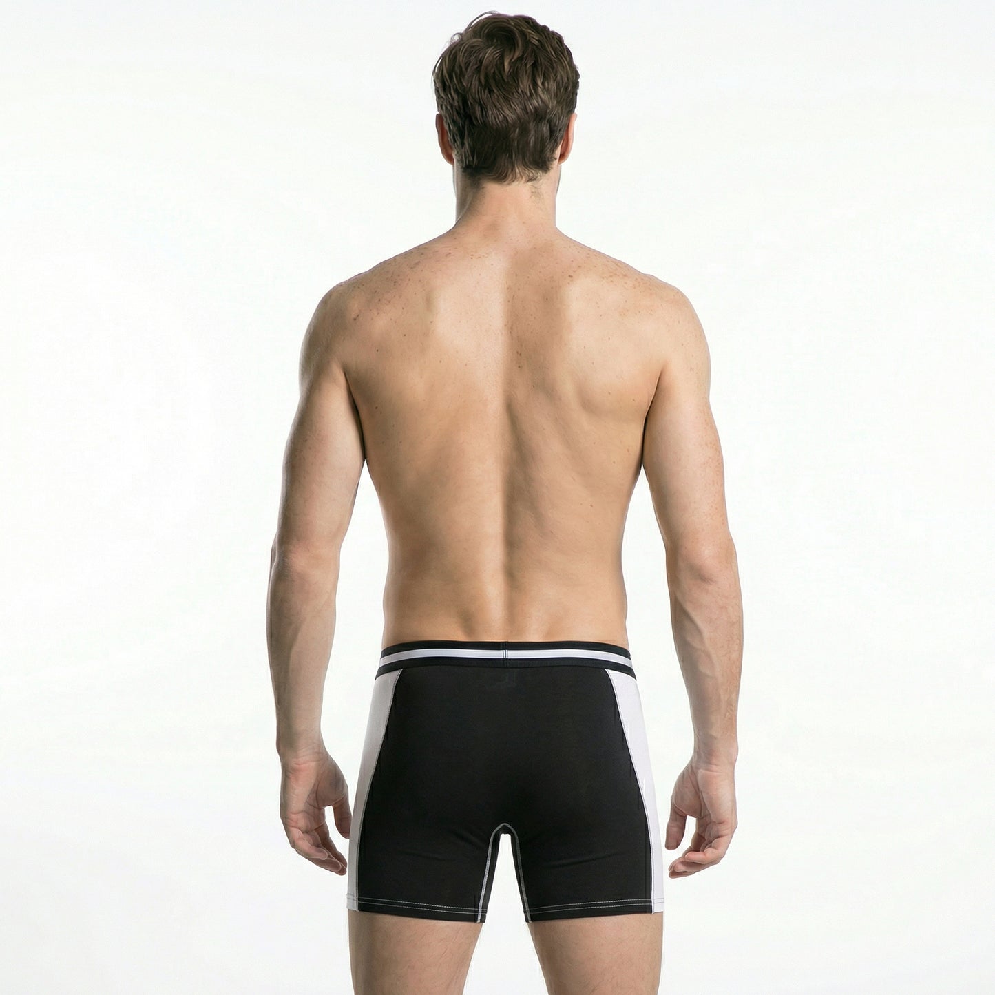 Men's Quick Dry Color Block Modal Boxer Briefs