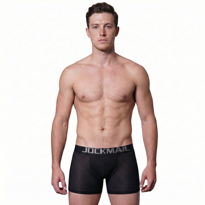 Men's Mesh Padded Hip-Lifting Trunks