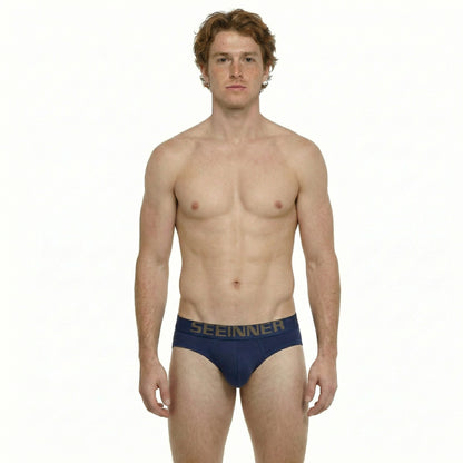 Men's Cotton Breathable Low Waist Hip Lifting Trunks