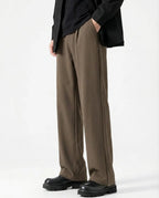 Crinkle Straight-leg Pants for Tall Men